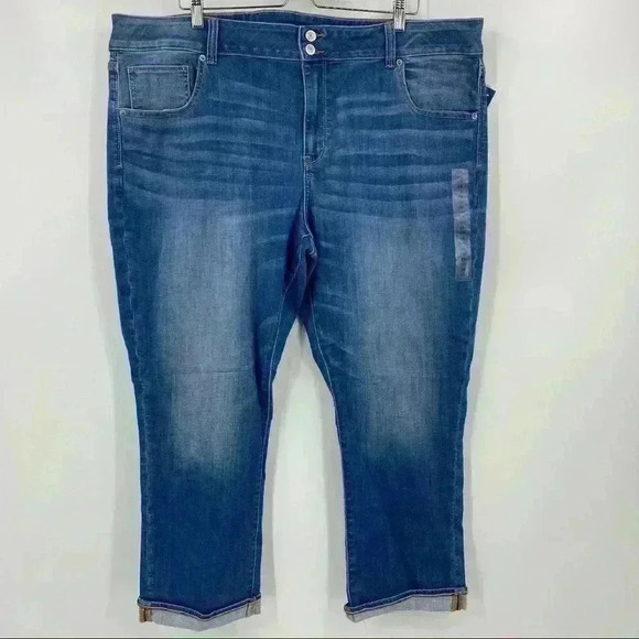 AE Ne(x)t Level Artist Crop Jean Size 24 Long NWT - Picture 13 of 14